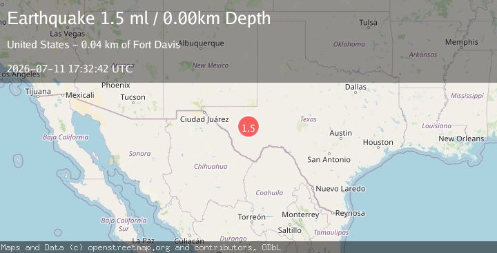 Map of 14 km ESE of Balmorhea, Texas