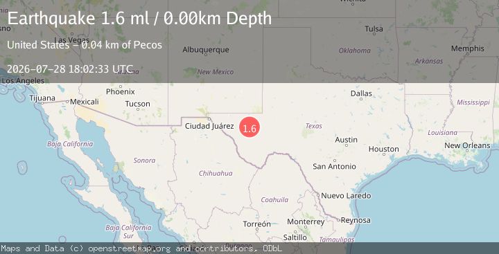 Map of 9 km SW of Toyah, Texas