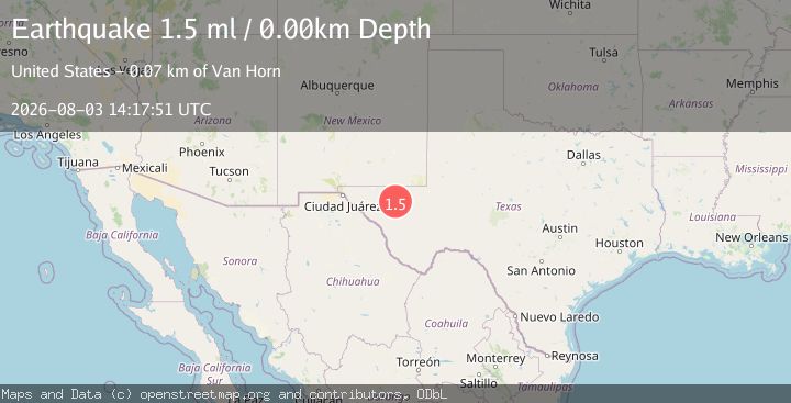 Map of 51 km WNW of Toyah, Texas