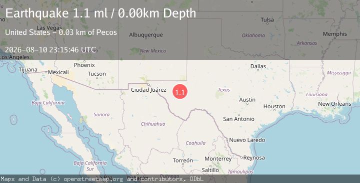Map of 20 km SE of Toyah, Texas