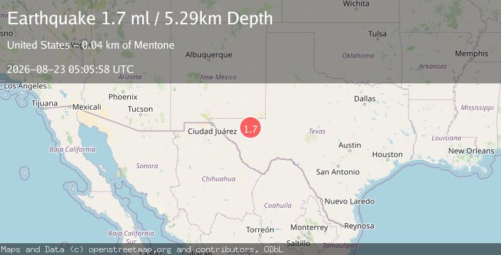Map of 30 km NW of Toyah, Texas