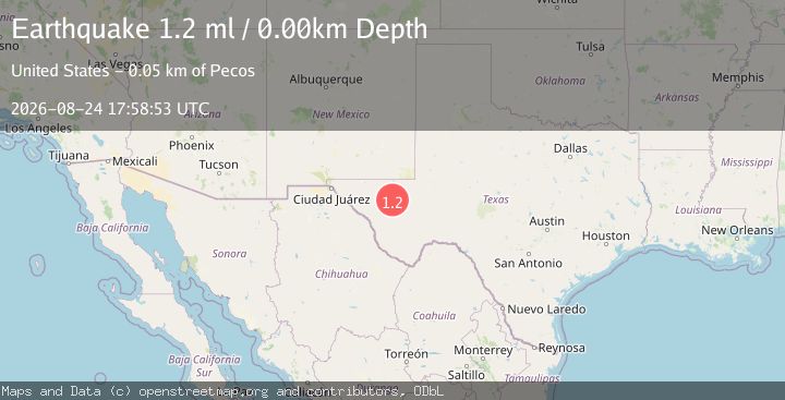 Map of 16 km W of Toyah, Texas