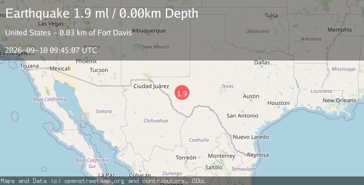 Map of 15 km S of Balmorhea, Texas