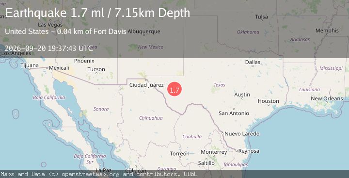 Map of 11 km W of Balmorhea, Texas