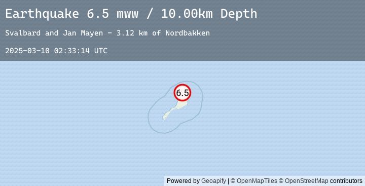Map of 36 km NNE of Olonkinbyen, Svalbard and Jan Mayen