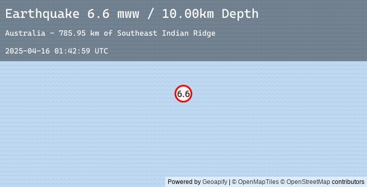 Map of southeast Indian Ridge