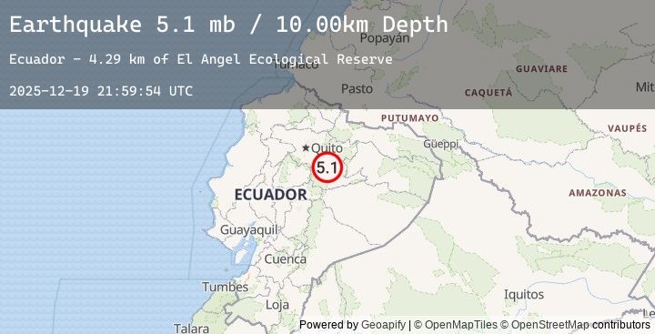 Map of 31 km NW of Archidona, Ecuador