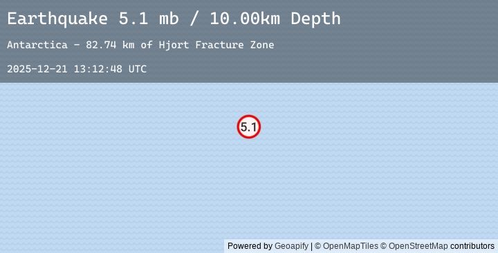 Map of Balleny Islands region
