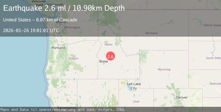 Map of 30 km NW of Stanley, Idaho