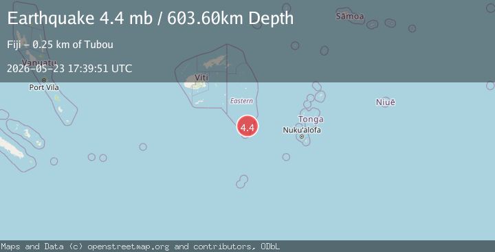Map of Fiji region