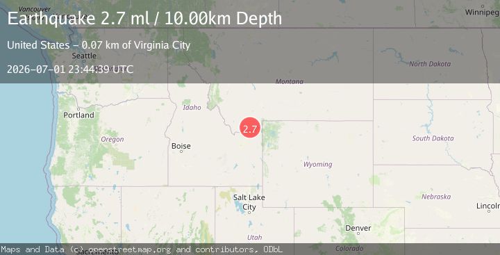 Map of 47 km NE of Spencer, Idaho