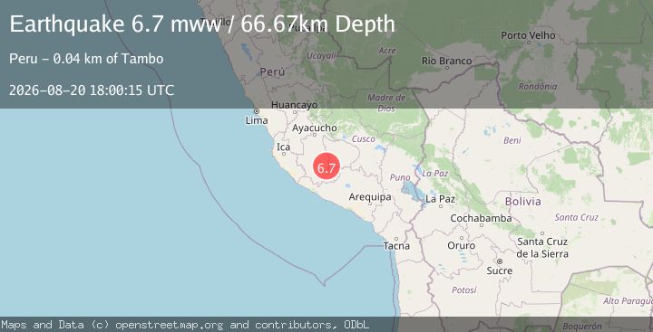 Map of 38 km NW of Upahuacho, Peru