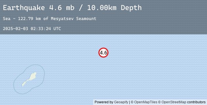Map of 226 km ENE of Olonkinbyen, Svalbard and Jan Mayen