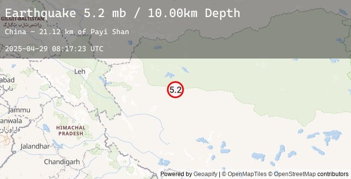 Map of western Xizang