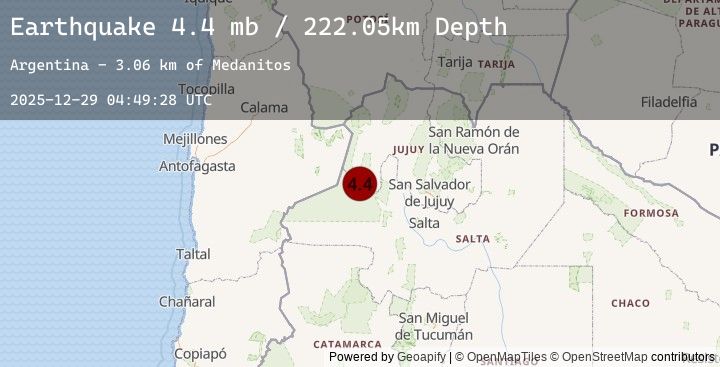 Map of 56 km WNW of San Antonio de los Cobres, Argentina