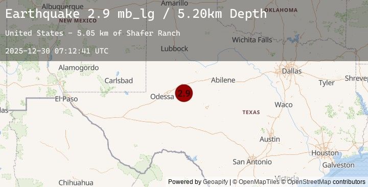 Map of 10 km NNE of Garden City, Texas