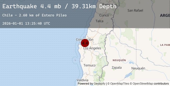 Map of 12 km E of Lota, Chile