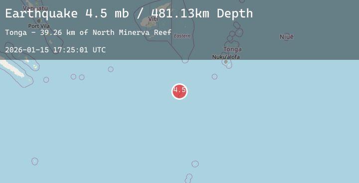 Map of south of the Fiji Islands