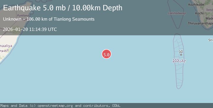 Map of Carlsberg Ridge