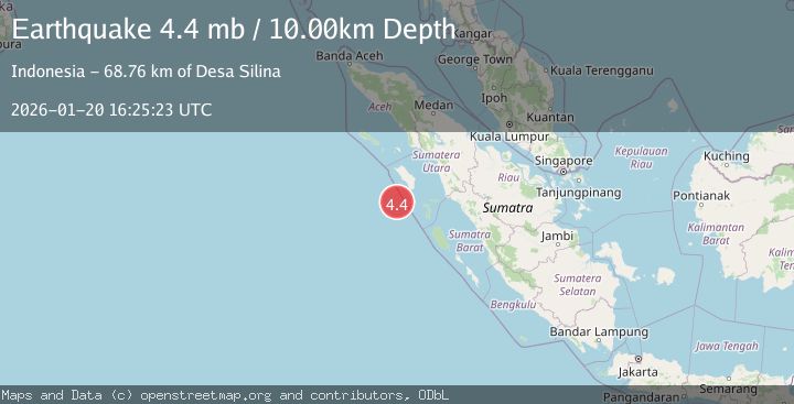 Map of 82 km SW of Teluk Dalam, Indonesia