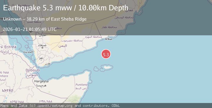 Map of 196 km N of Qalansīyah, Yemen