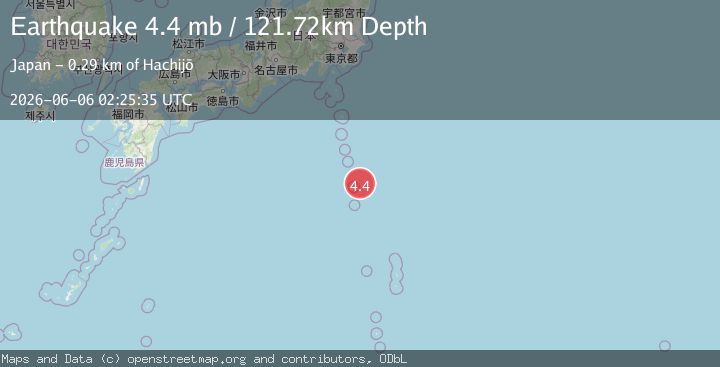 Map of Izu Islands, Japan region