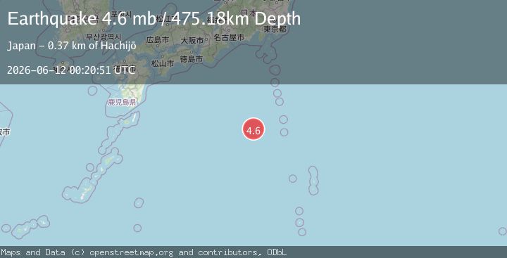 Map of Izu Islands, Japan region