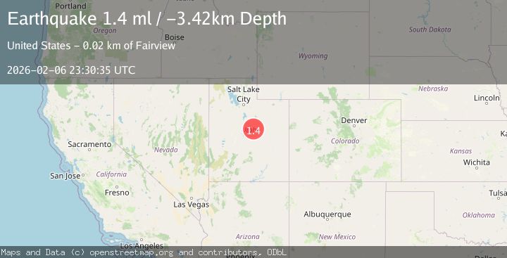 Map of 10 km SW of Clear Creek, Utah