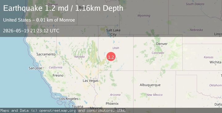 Map of 1 km S of Joseph, Utah