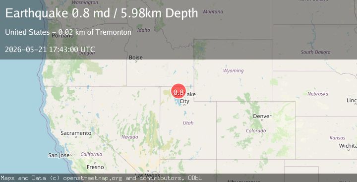 Map of 7 km W of Thatcher, Utah