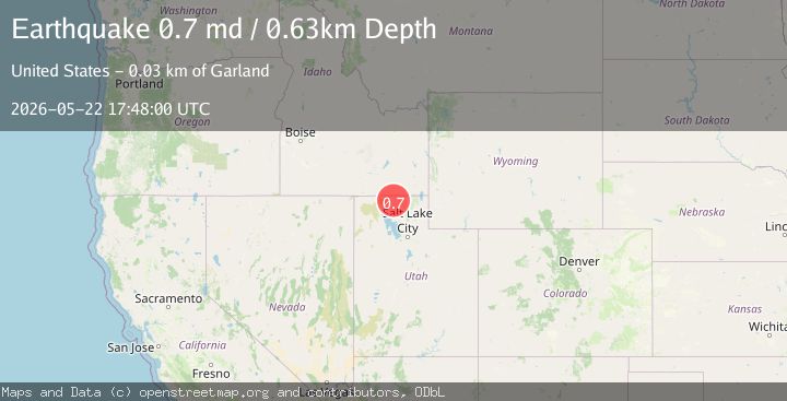 Map of 6 km NNE of Howell, Utah