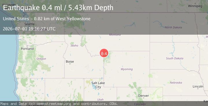Map of 14 km ENE of Hebgen Lake Estates, Montana