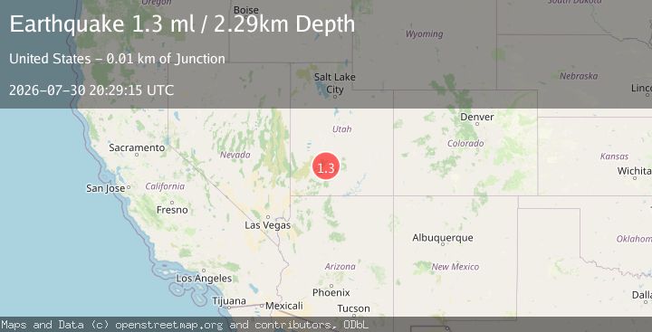 Map of 3 km WSW of Circleville, Utah