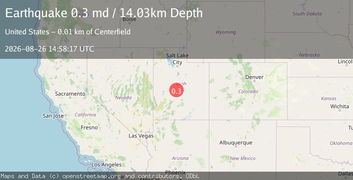 Map of 12 km W of Centerfield, Utah