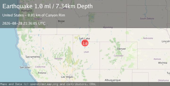 Map of 11 km ESE of Woods Cross, Utah