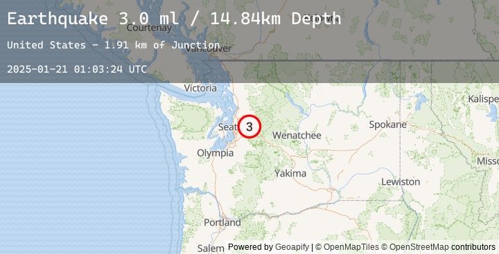 Map of 6 km ENE of Fall City, Washington