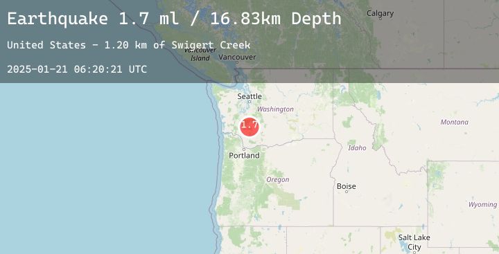 Map of 6 km SW of Morton, Washington