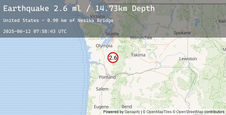 Map of 9 km S of Morton, Washington