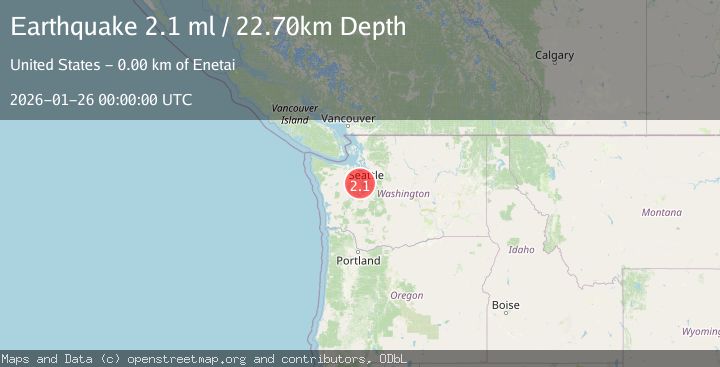 Map of 1 km ESE of Enetai, Washington