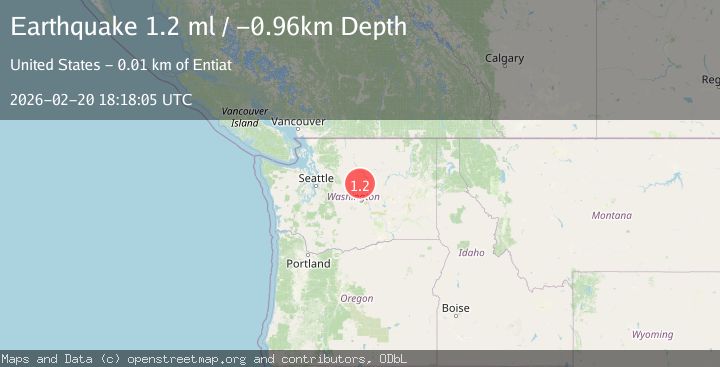 Map of 13 km W of Entiat, Washington