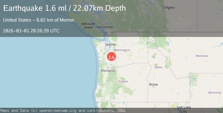 Map of 6 km SE of Mineral, Washington