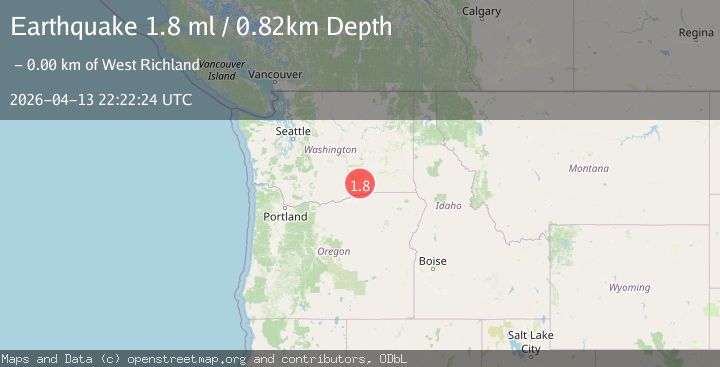 Map of 3 km SSW of West Richland, Washington