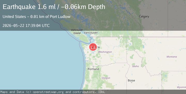 Map of 6 km SSW of Port Ludlow, Washington