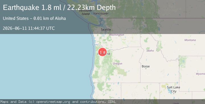Map of 5 km NW of King City, Oregon