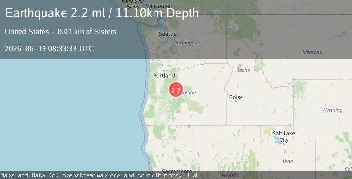Map of 5 km ESE of Black Butte Ranch, Oregon
