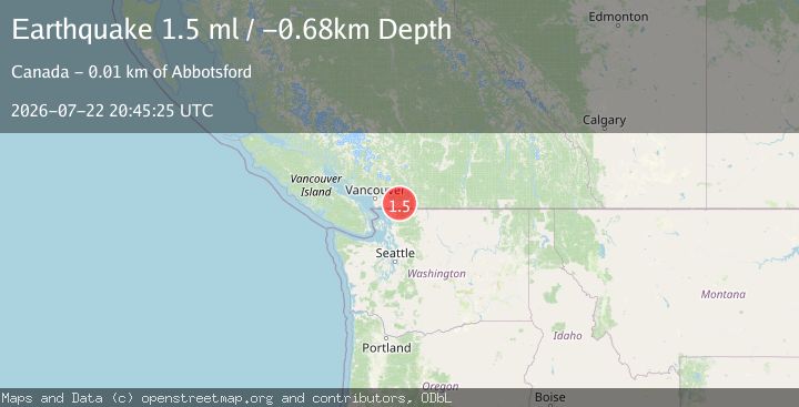 Map of 11 km NE of Abbotsford, Canada