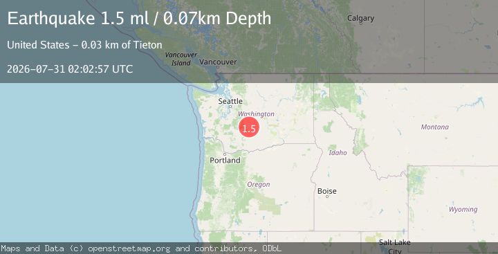 Map of 17 km WSW of Nile, Washington