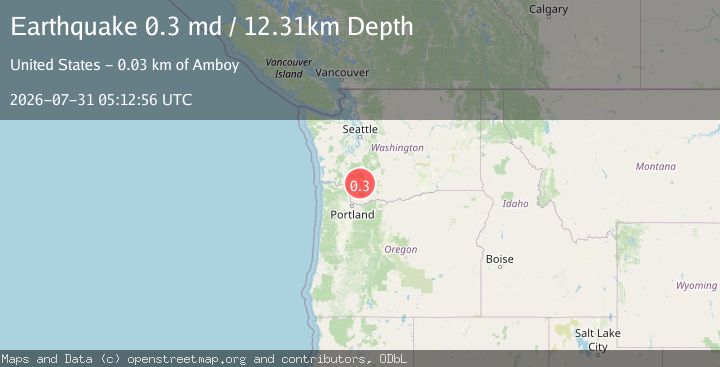 Map of 34 km NNE of Amboy, Washington