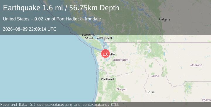 Map of 11 km SSE of Blyn, Washington