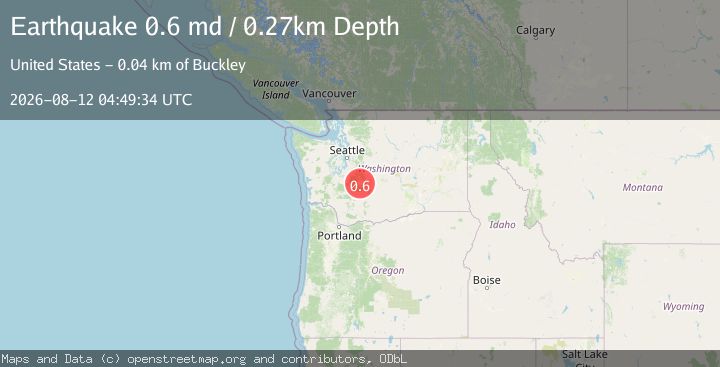 Map of 22 km ENE of Ashford, Washington